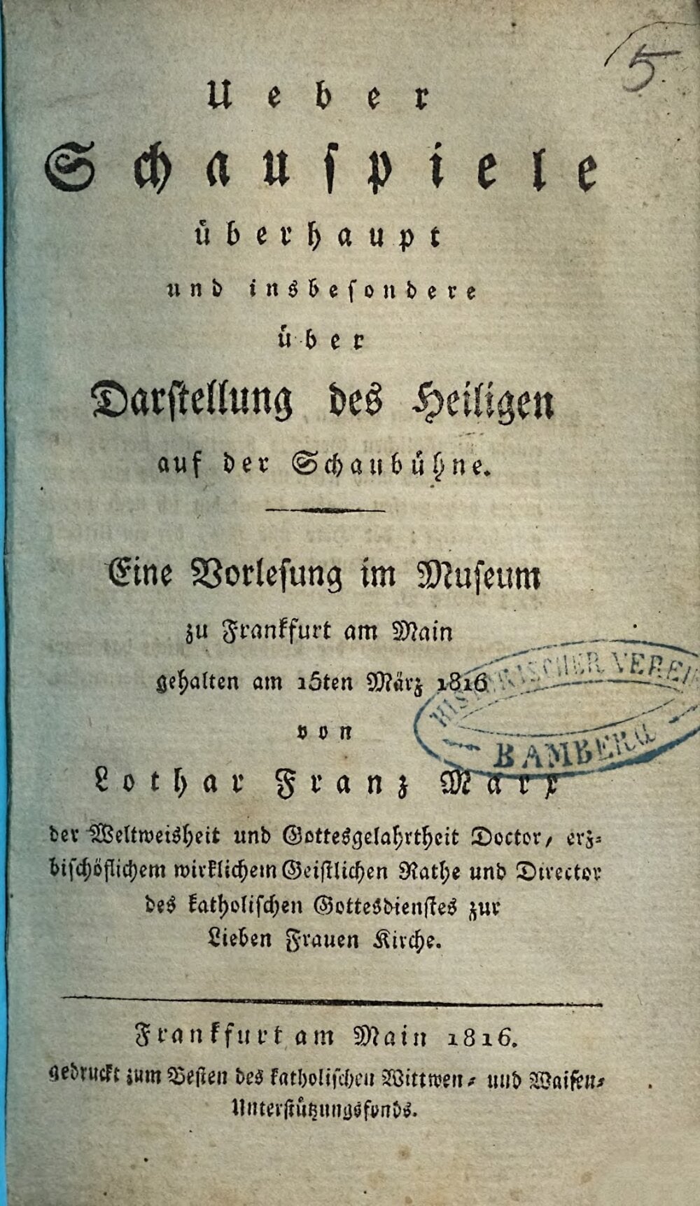 On Plays and the Representation of the Sacred on the Stage