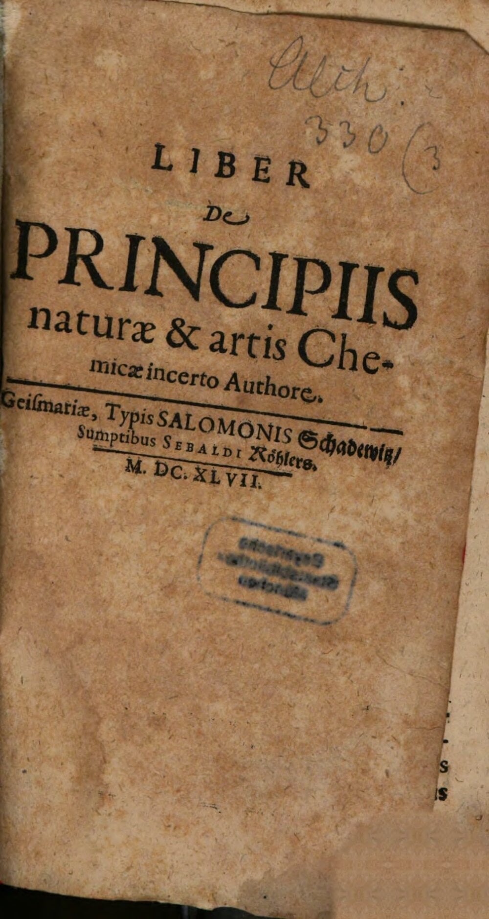 Several Unique Chemical Treatises