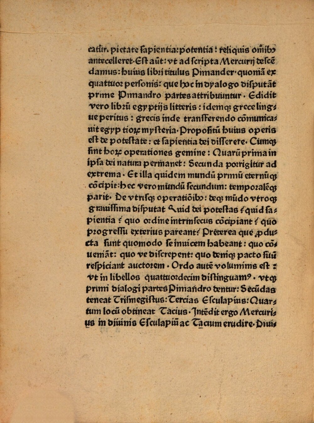 On the Power and Wisdom of God (Pimander)