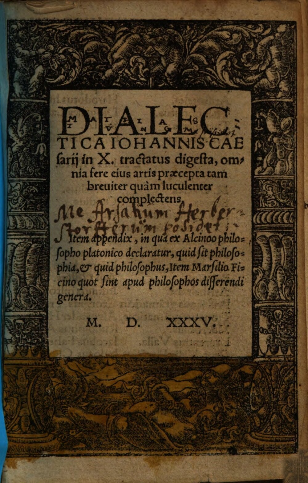 The Dialectic of Johann Caesarius