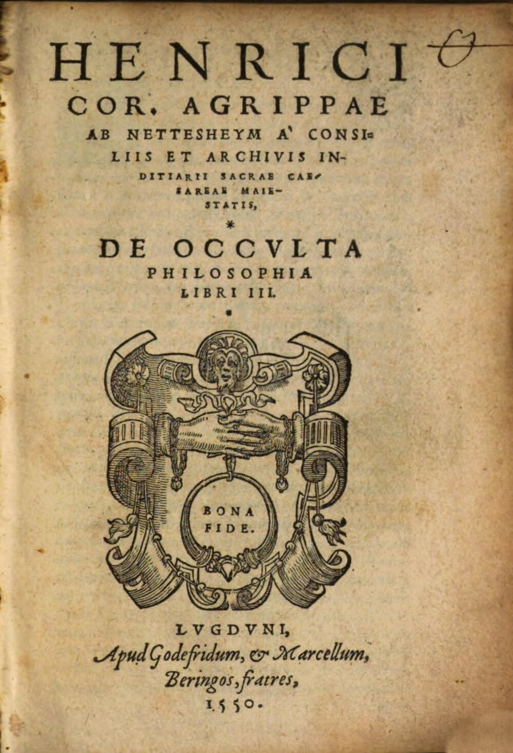 Three Books of Occult Philosophy