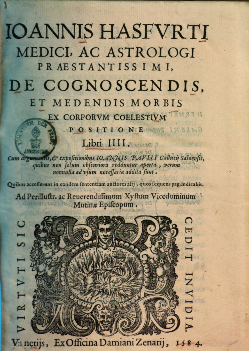 On Recognizing and Healing Diseases from the Position of the Celestial Bodies