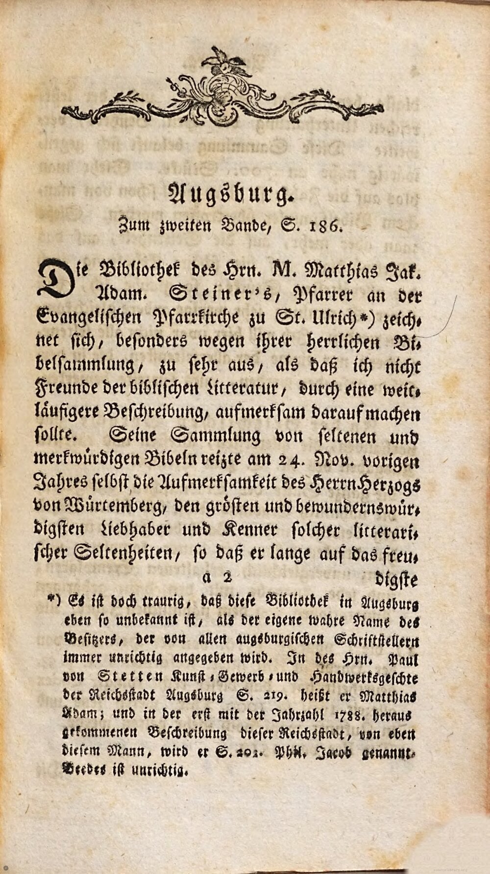 Description of Noteworthy Libraries in Germany