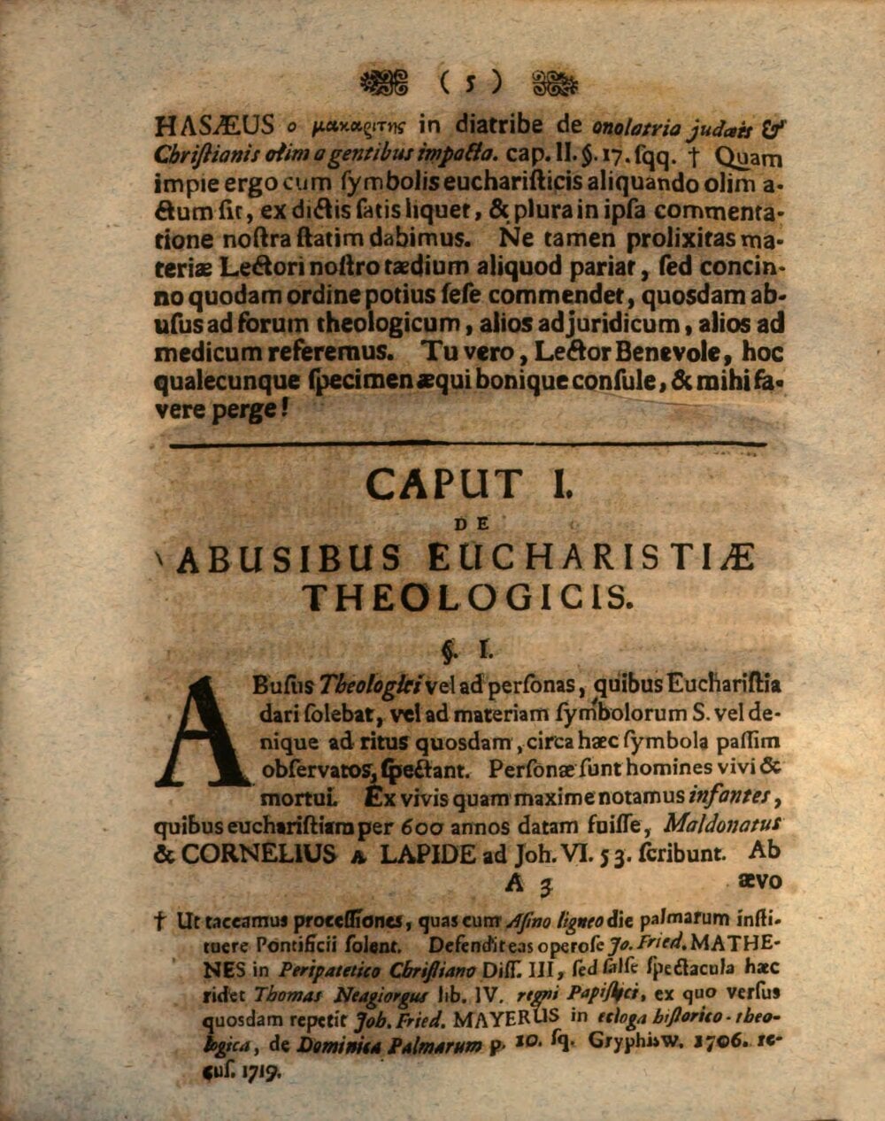 Historico-Theological Commentary on Eucharistic Abuses