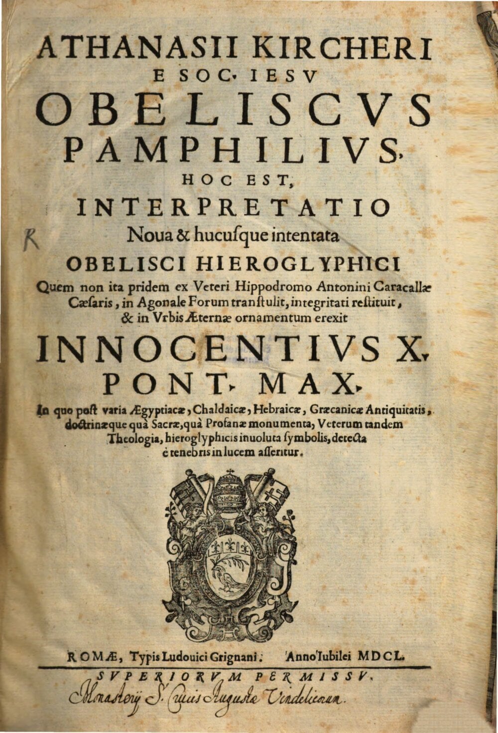 The Pamphilian Obelisk