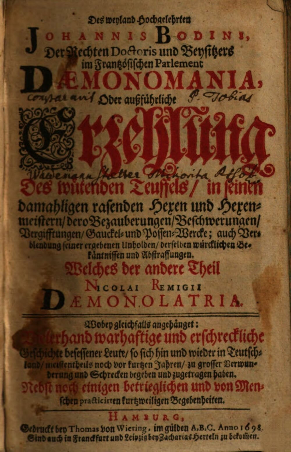 Jean Bodin's Demonomania