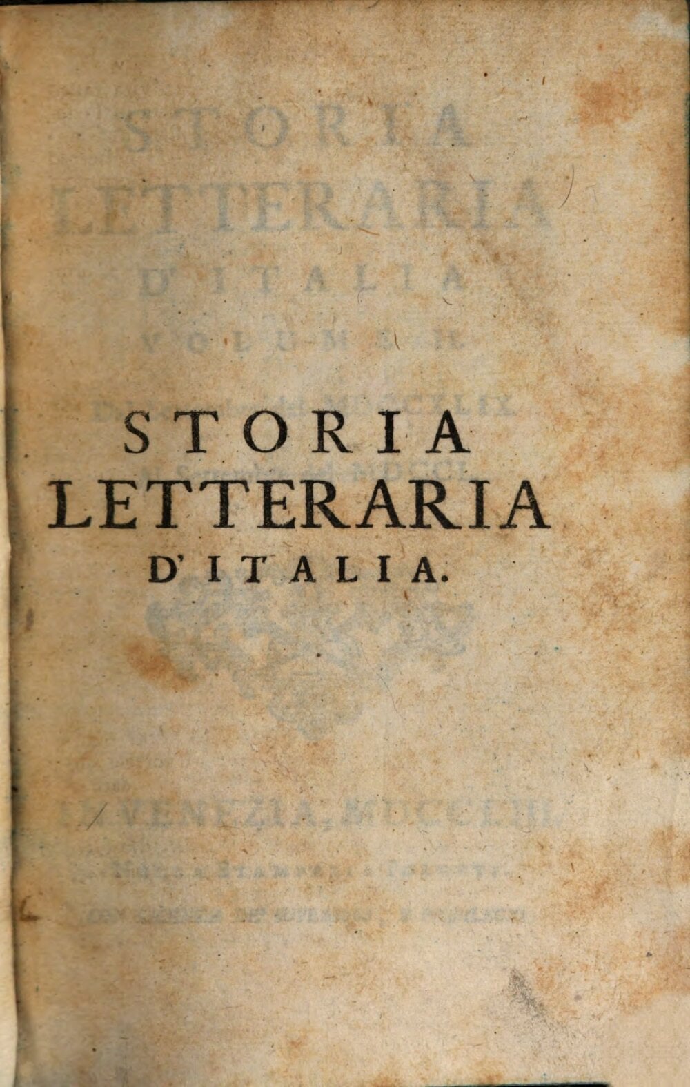 Literary History of Italy