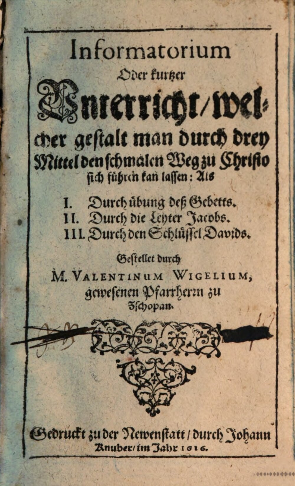 Informatorium, or Short Instruction on the Narrow Path to Christ