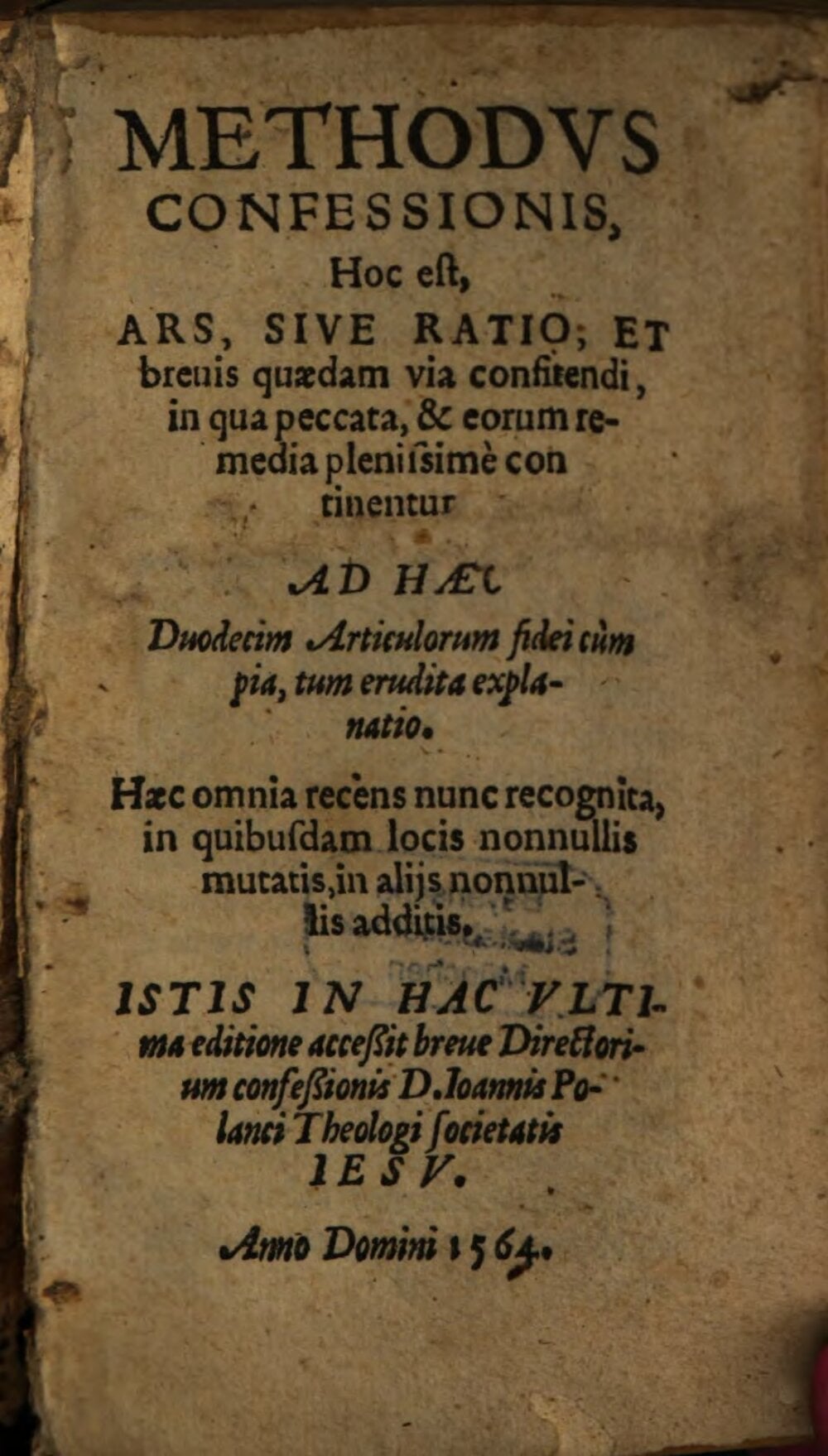 Method of Confession: The Art, Reason, and Brief Way of Confessing