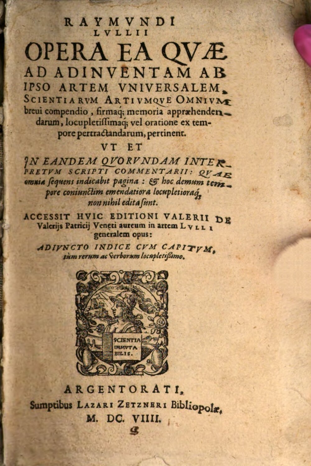 The Works of Ramon Llull Pertaining to the Universal Art