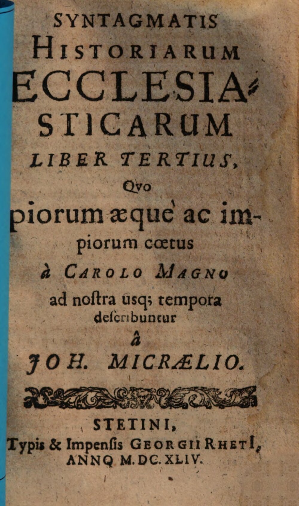 A Compendium of the History of All Churches: Book Three