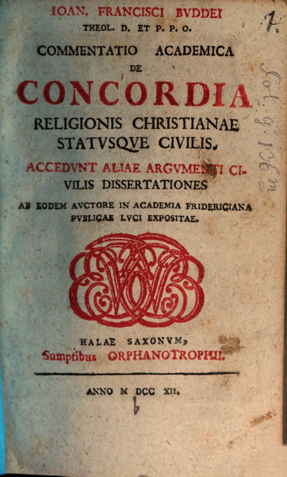 Academic Commentary on the Harmony of the Christian Religion and the Civil State