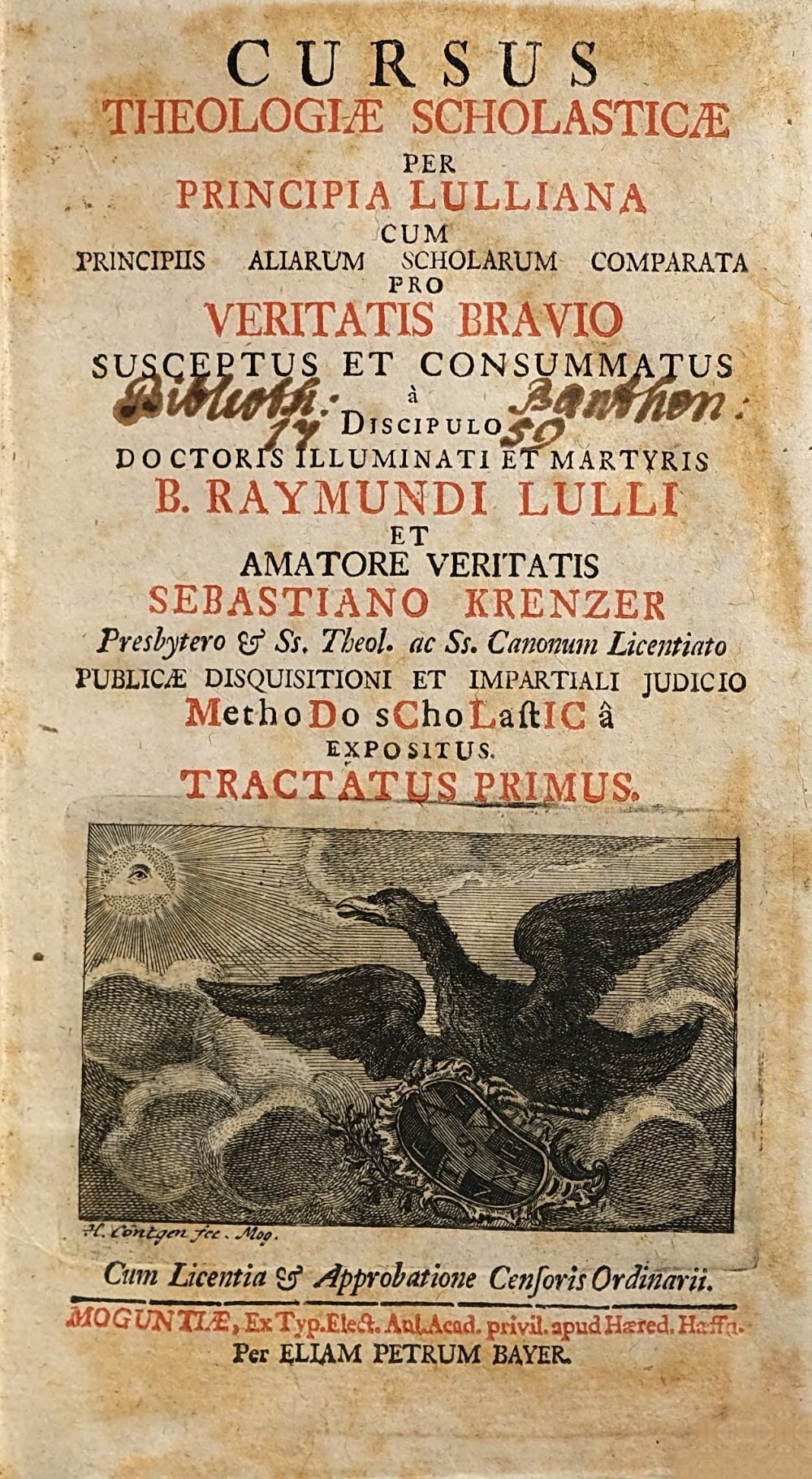 Course of Scholastic Theology through Lullian Principles