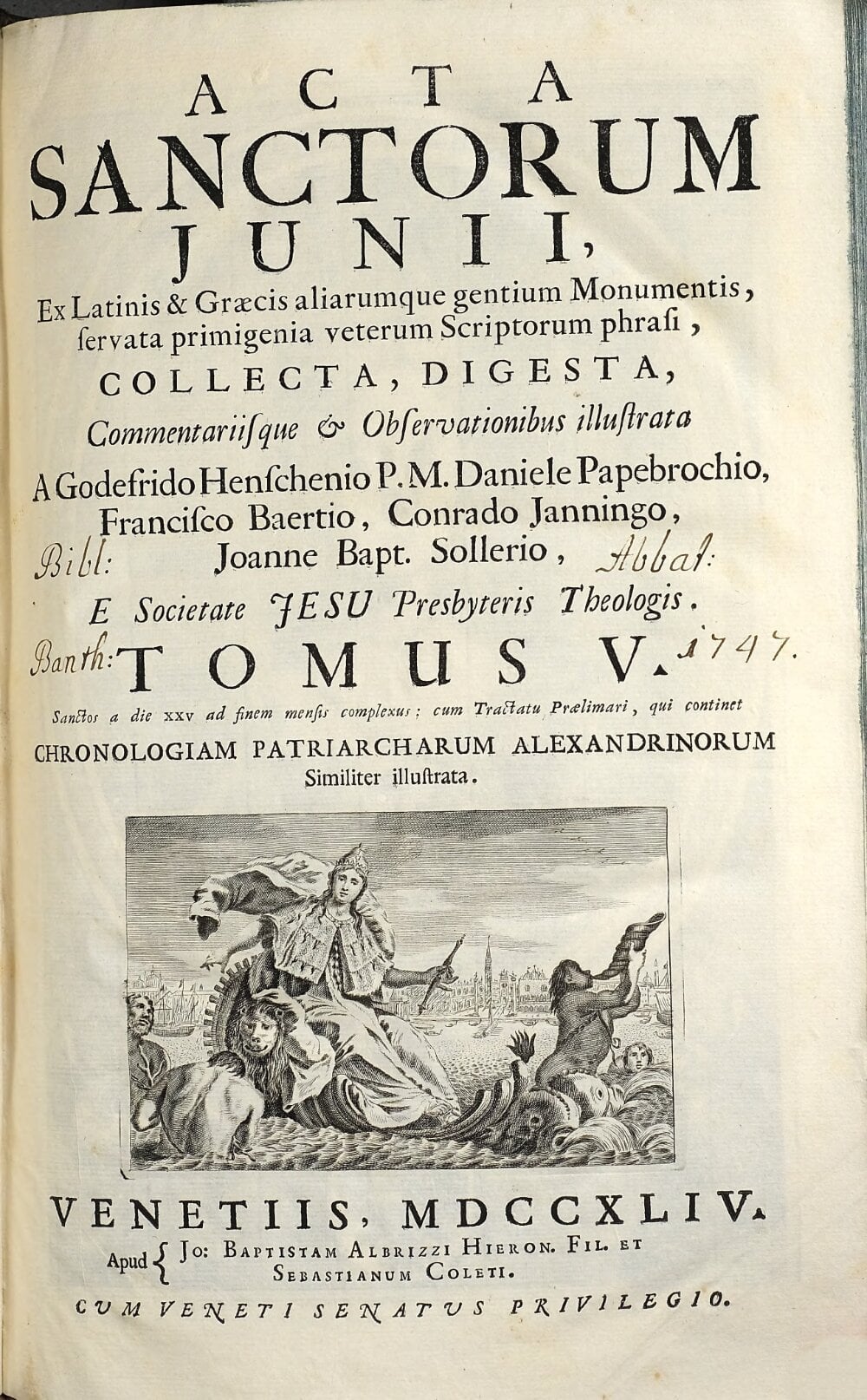 Acts of the Saints for June, Volume Five