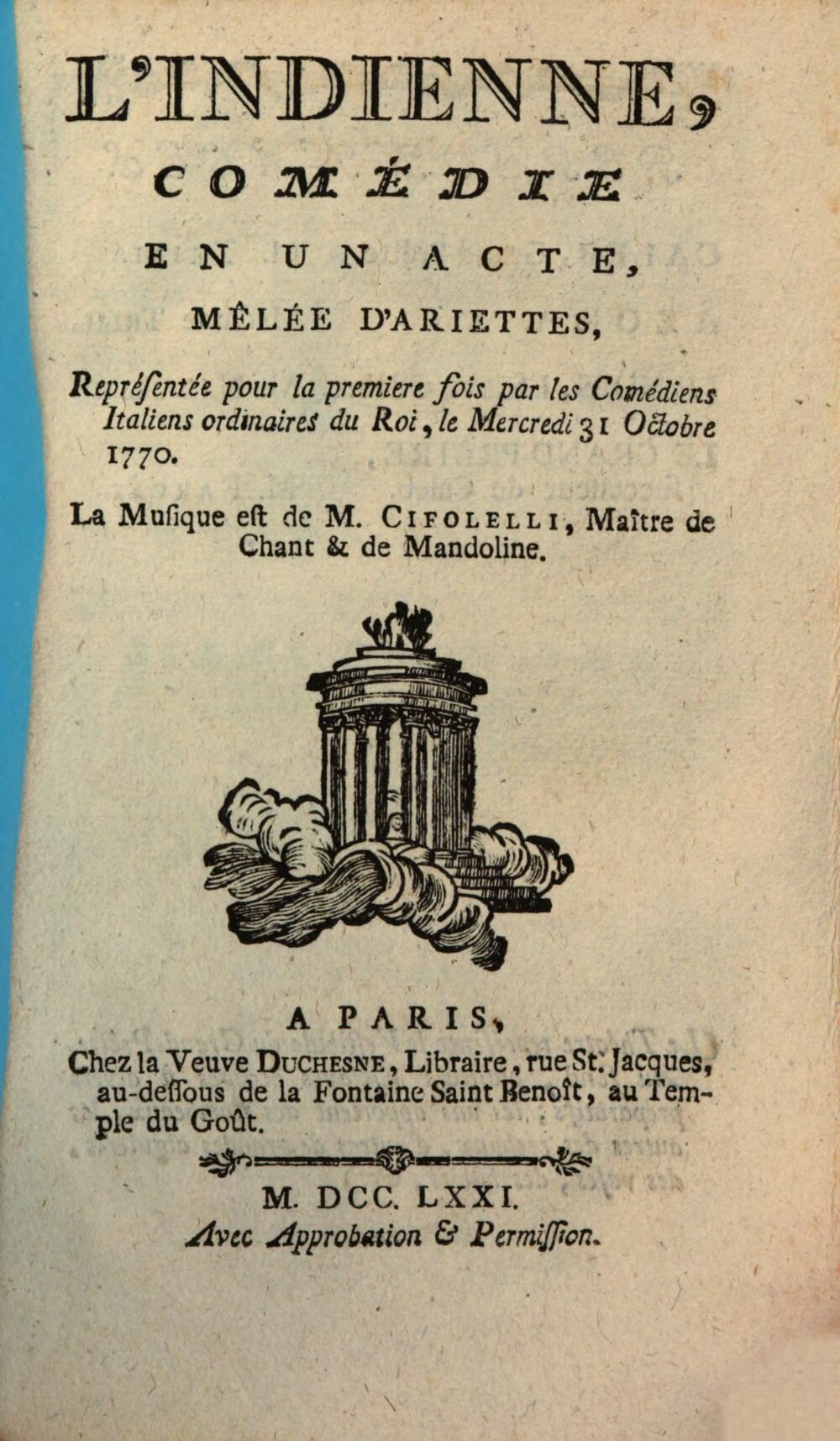 The Indian Woman (L'Indienne)