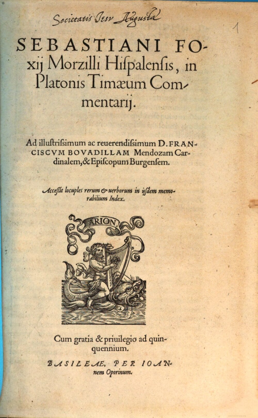 Commentary on Plato's Timaeus