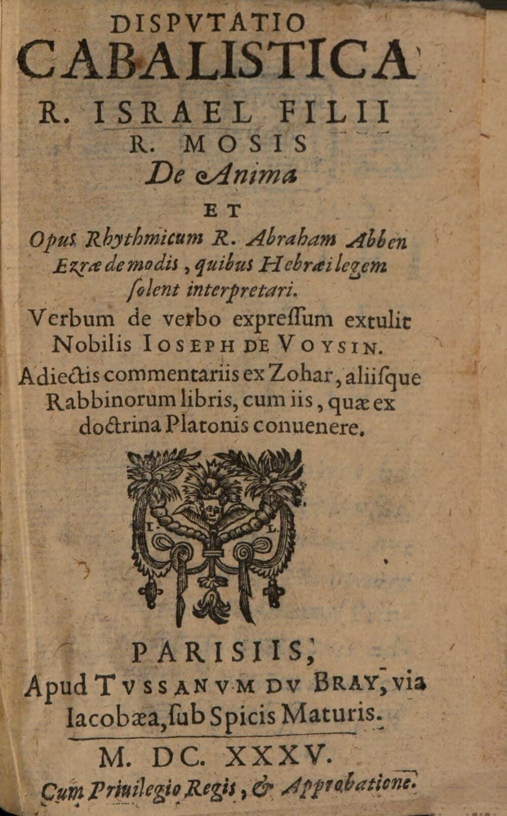 Kabbalistic Disputation on the Soul and the Rhythmic Work of Abraham Ibn Ezra