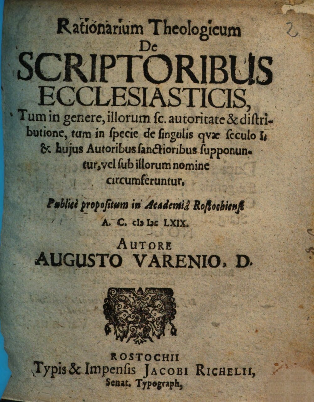 Theological Account of Ecclesiastical Writers