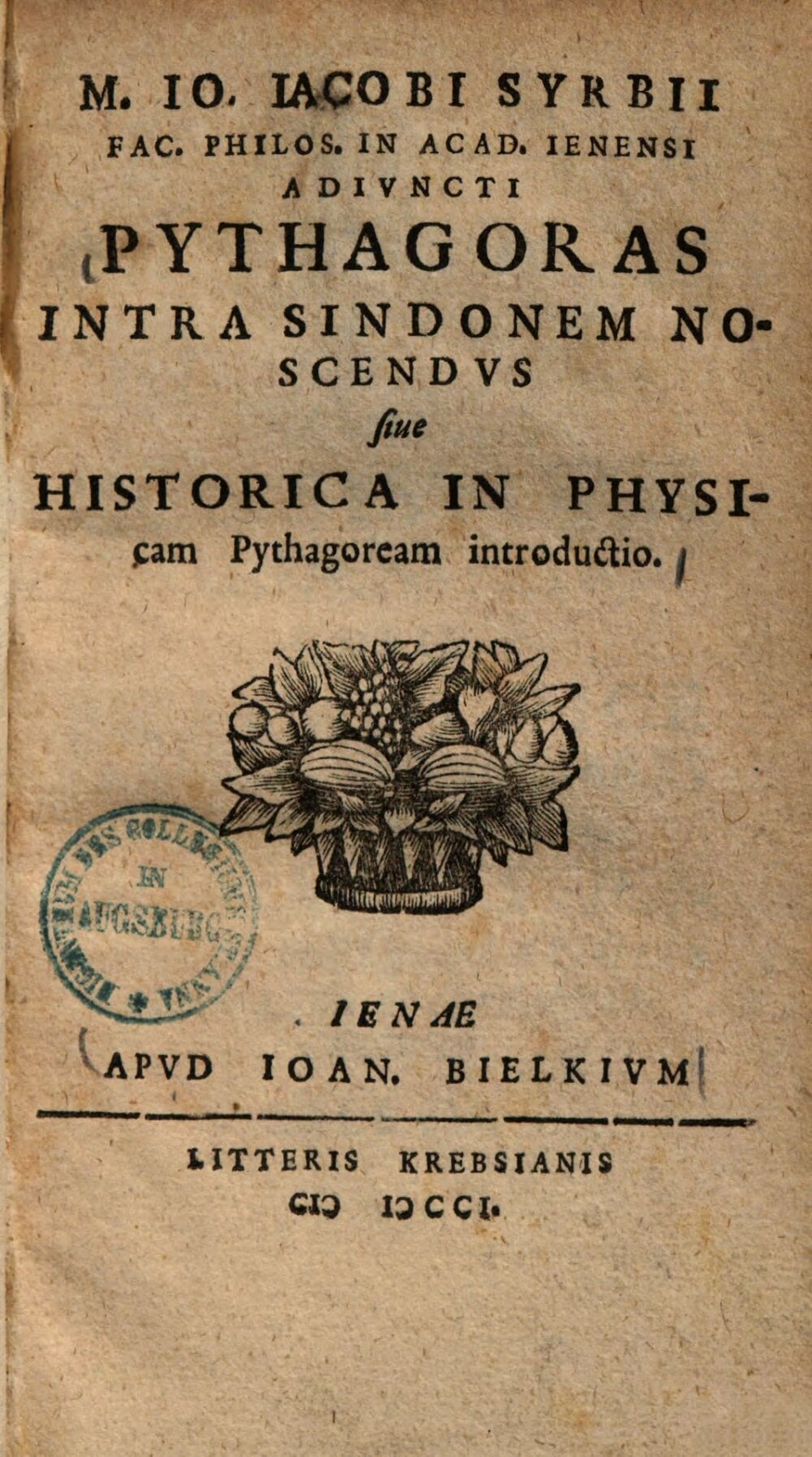 Pythagoras to be Known Within the Shroud or a Historical Introduction to Pythagorean Physics
