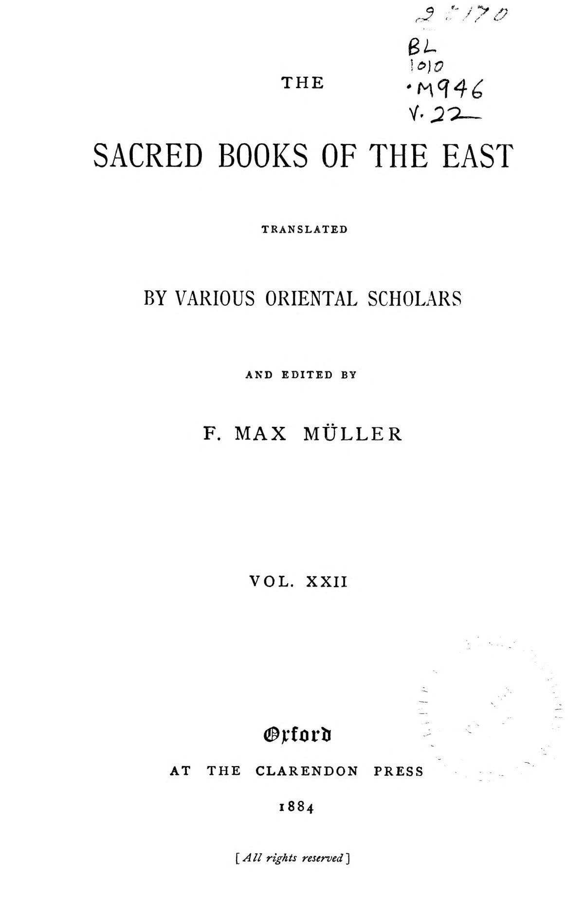 Jaina Sutras, Part I: Akaranga and Kalpa Sutra (SBE Vol. 22)