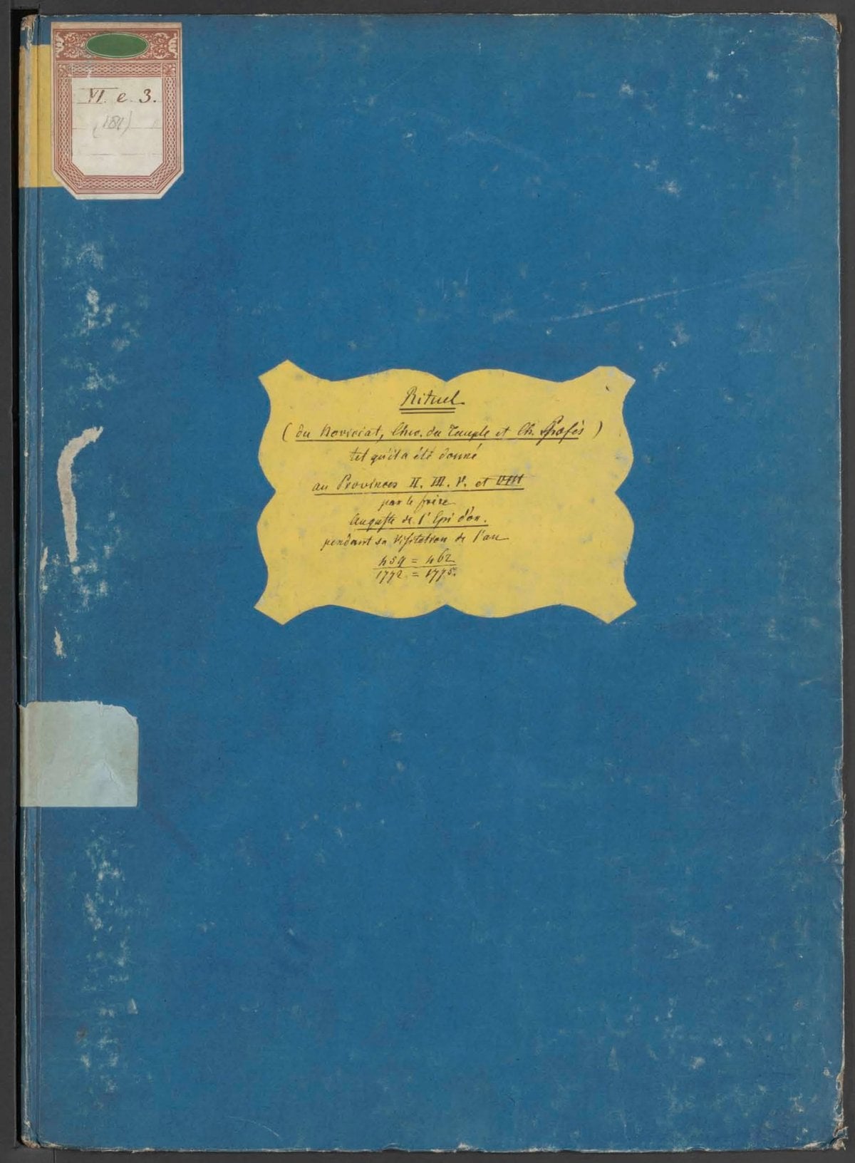 Ritual of the Novitiate, the Templar, and the Professed Knight