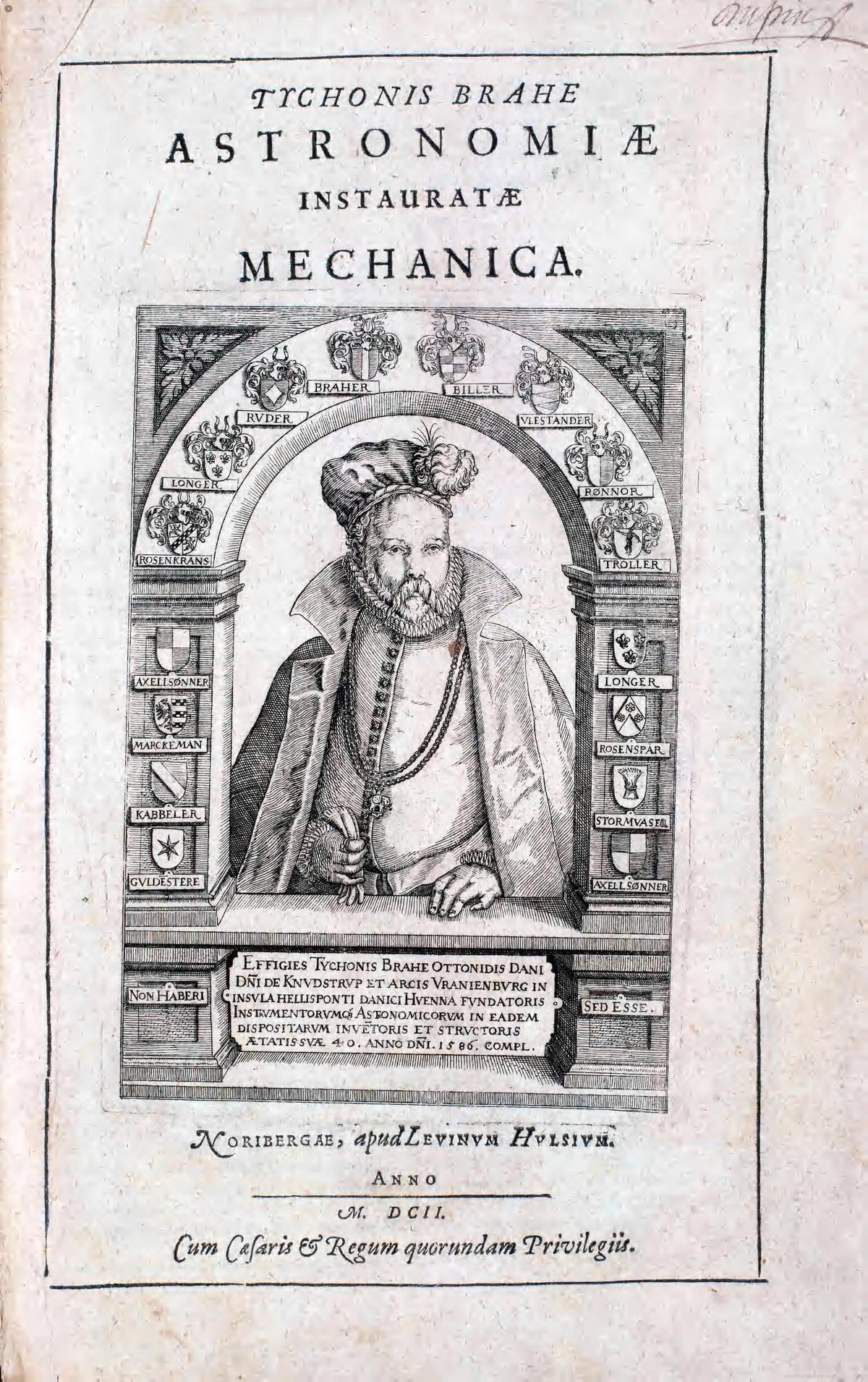 Tycho Brahe: Astronomiae Instauratae (1602)