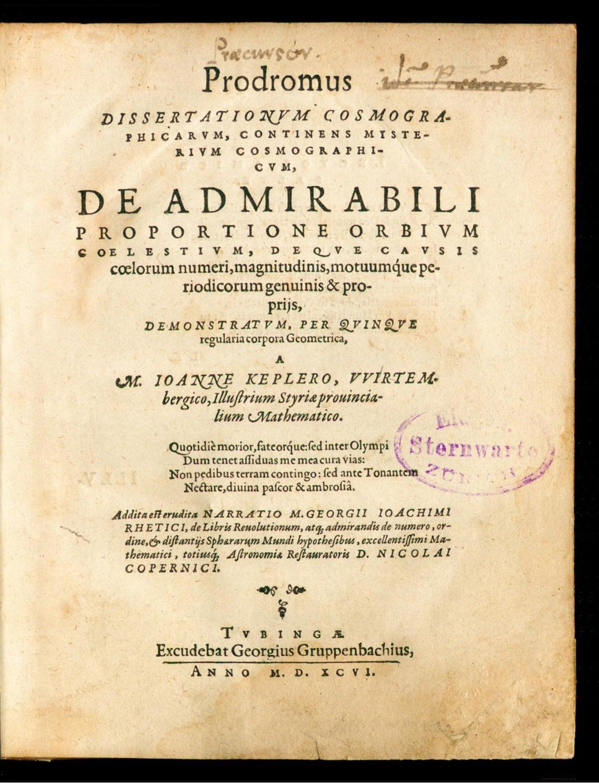 The Cosmographic Mystery