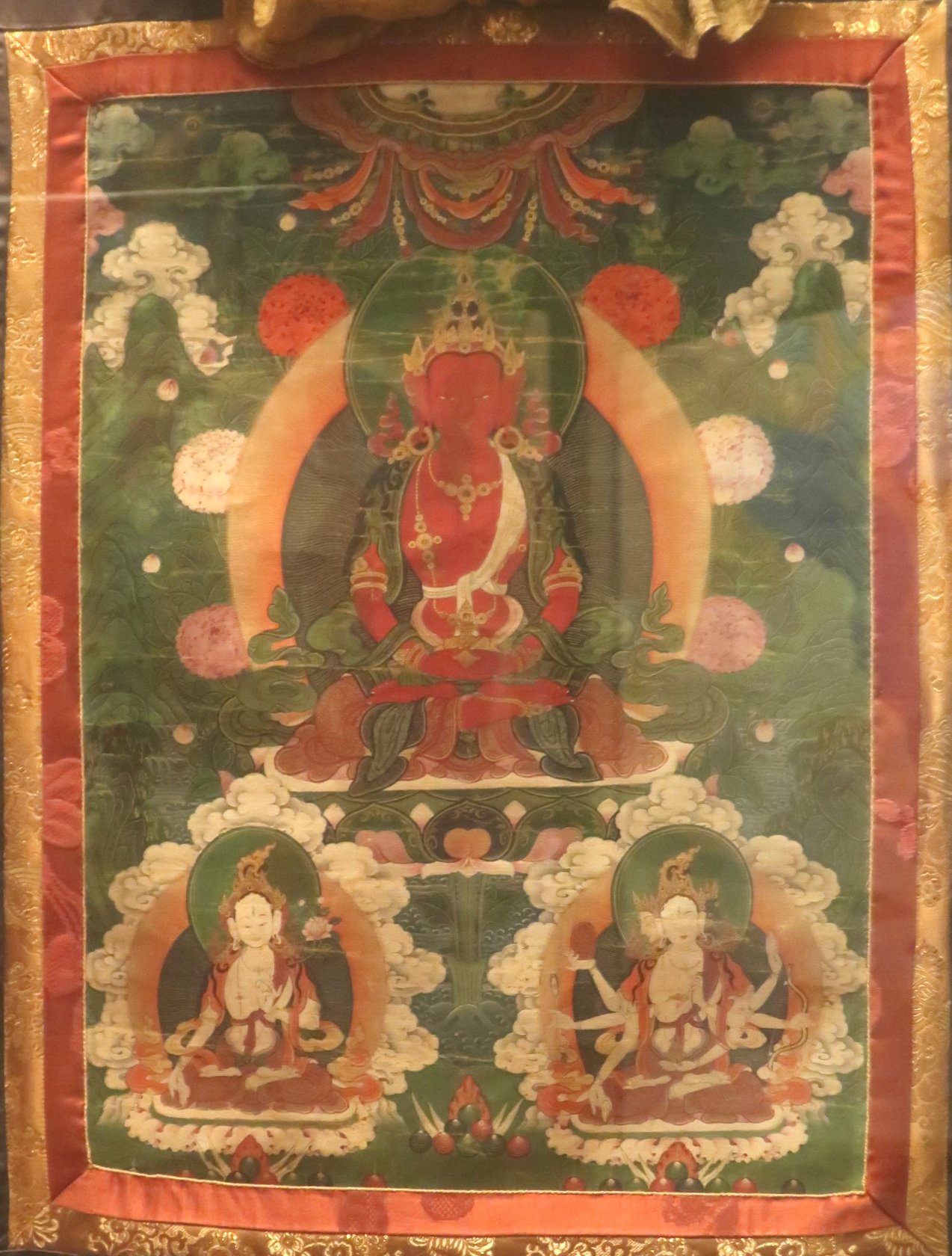 Thangka of Ushṇīshavijayā from Tibet, American Museum of Natural History