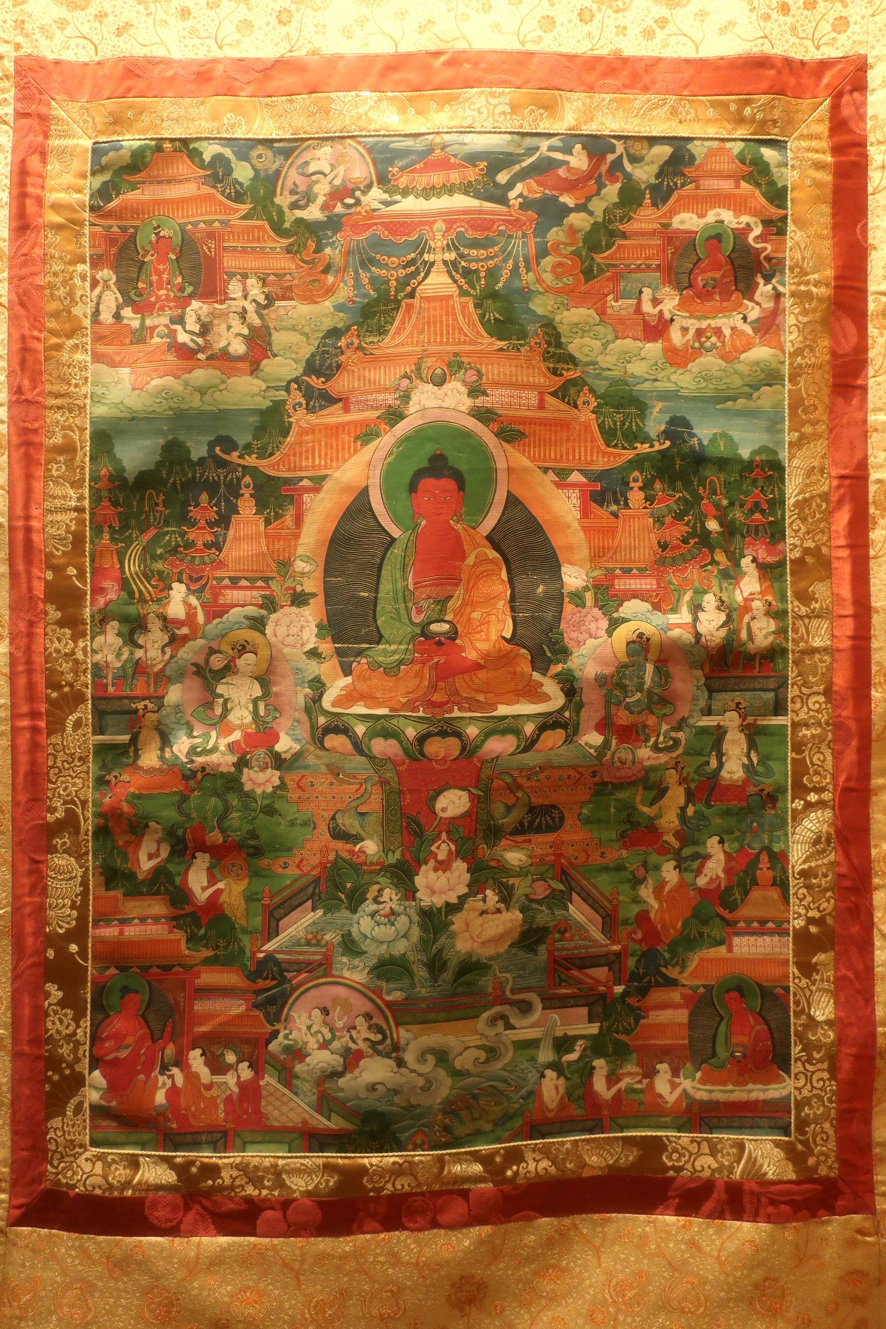 Thangka of Amitābha Buddha from Tibet, American Museum of Natural History