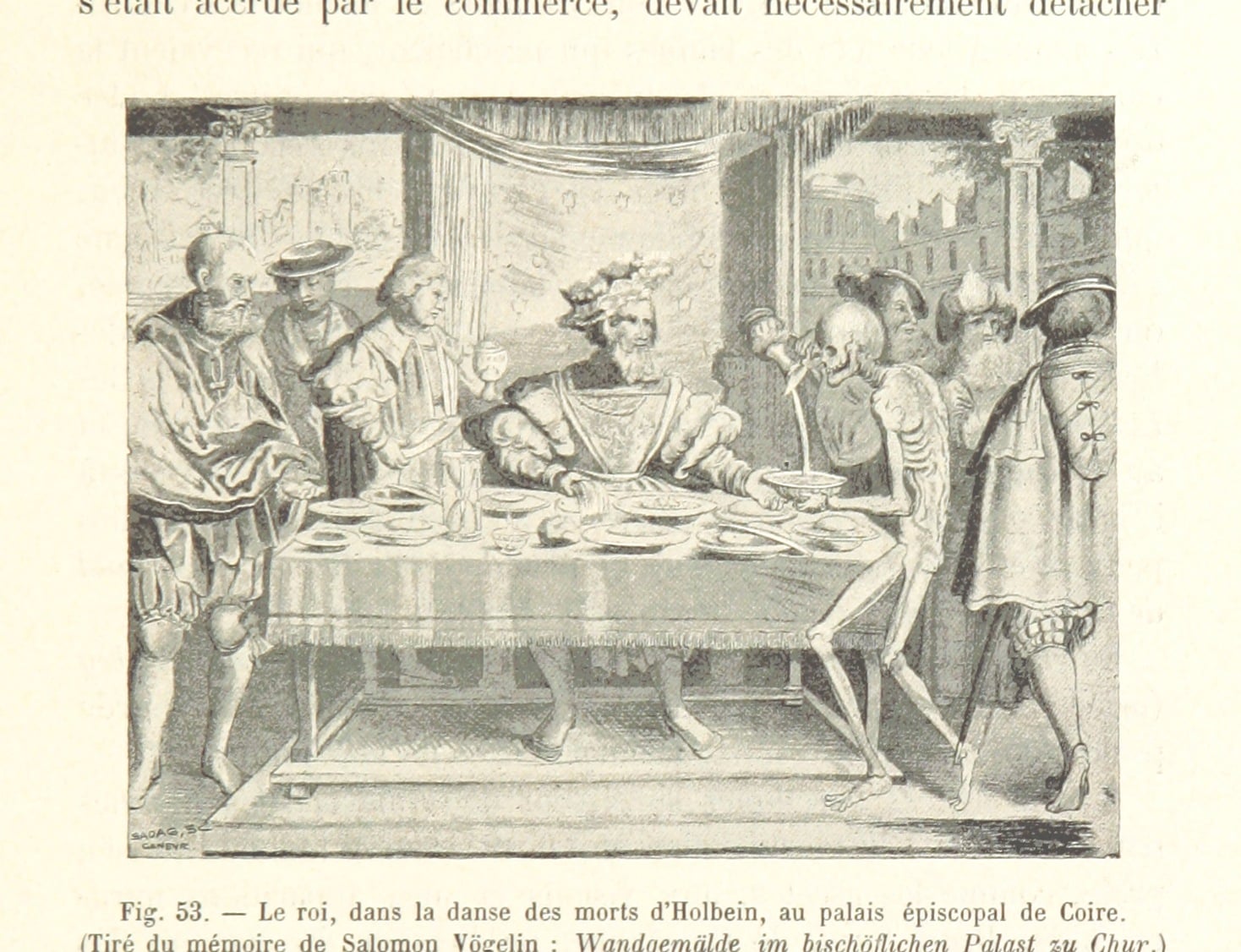 The King, from the Dance of Death (after Holbein)