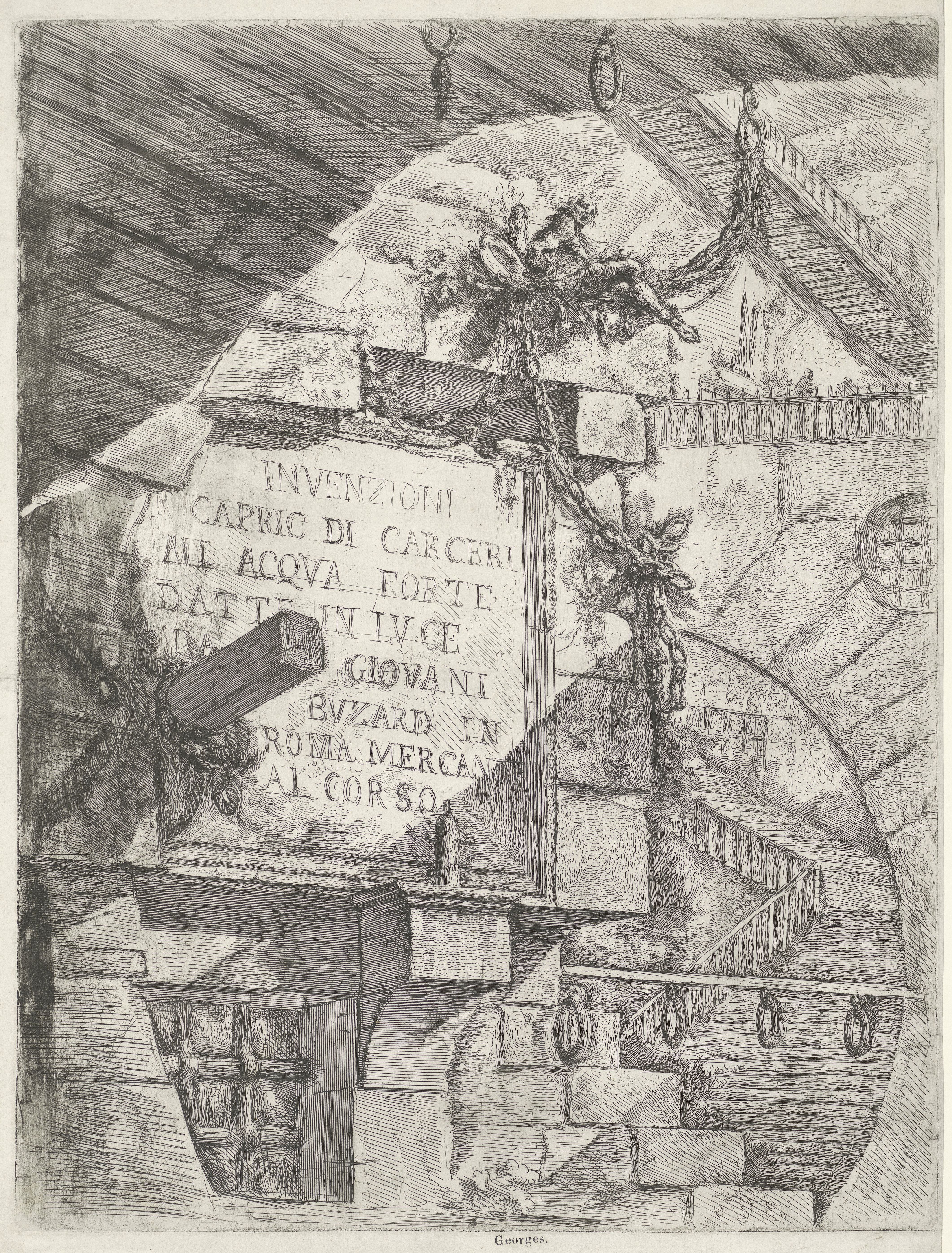 Title Print with Prison Scene