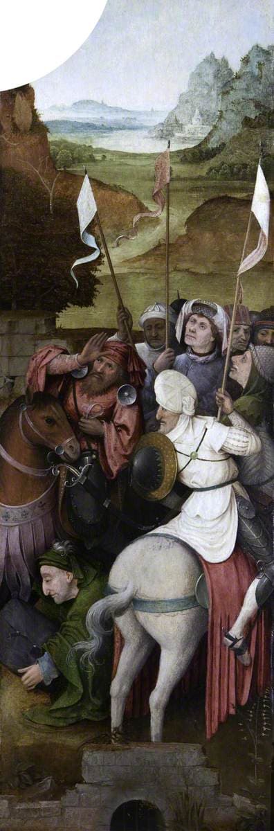 The Mounted Escort of the Magi (triptych, inside of right wing)