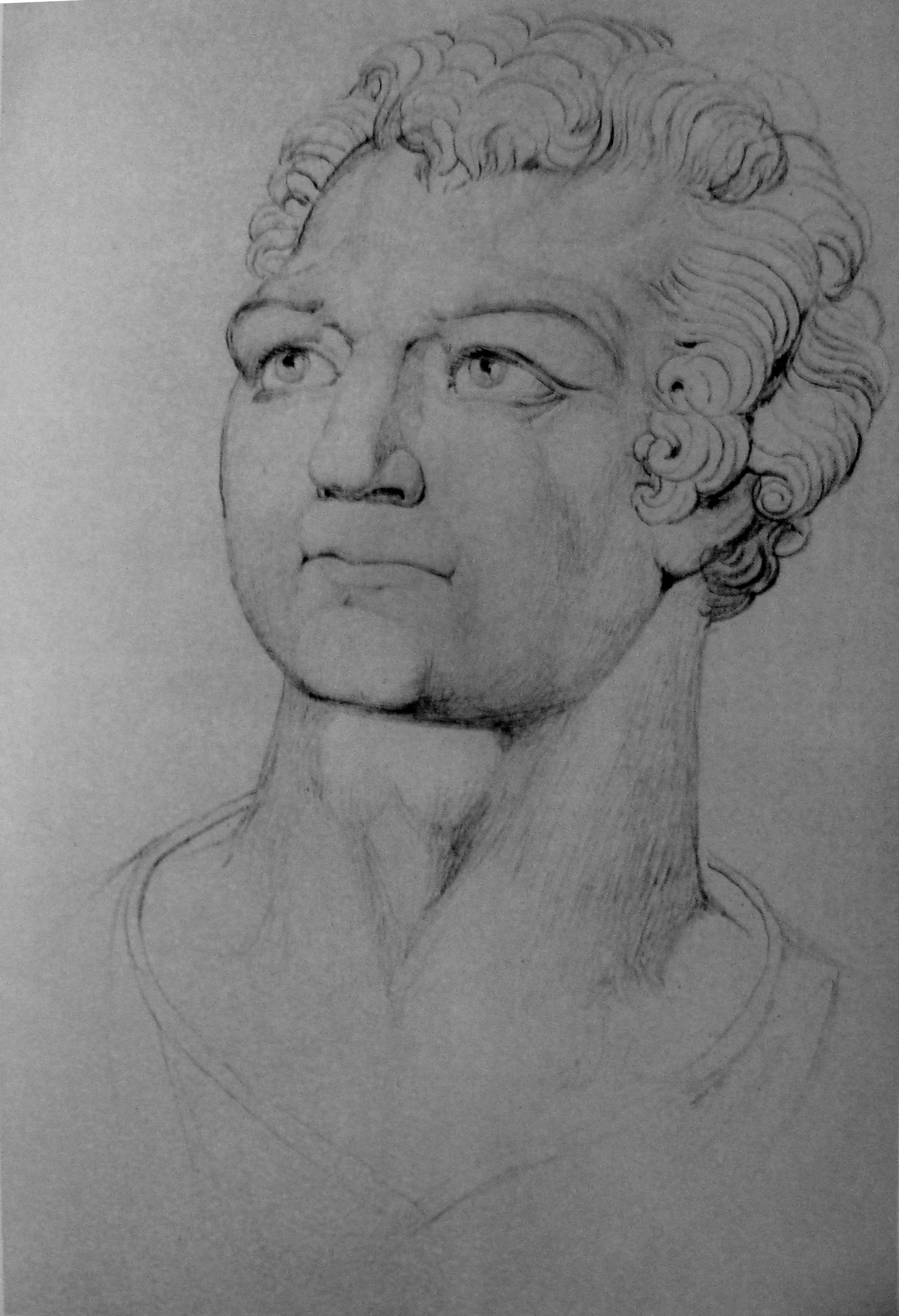 William Blake - Mahomet, Butlin 720 c 1819 311x107mm - Santa Barbara Museum of Art