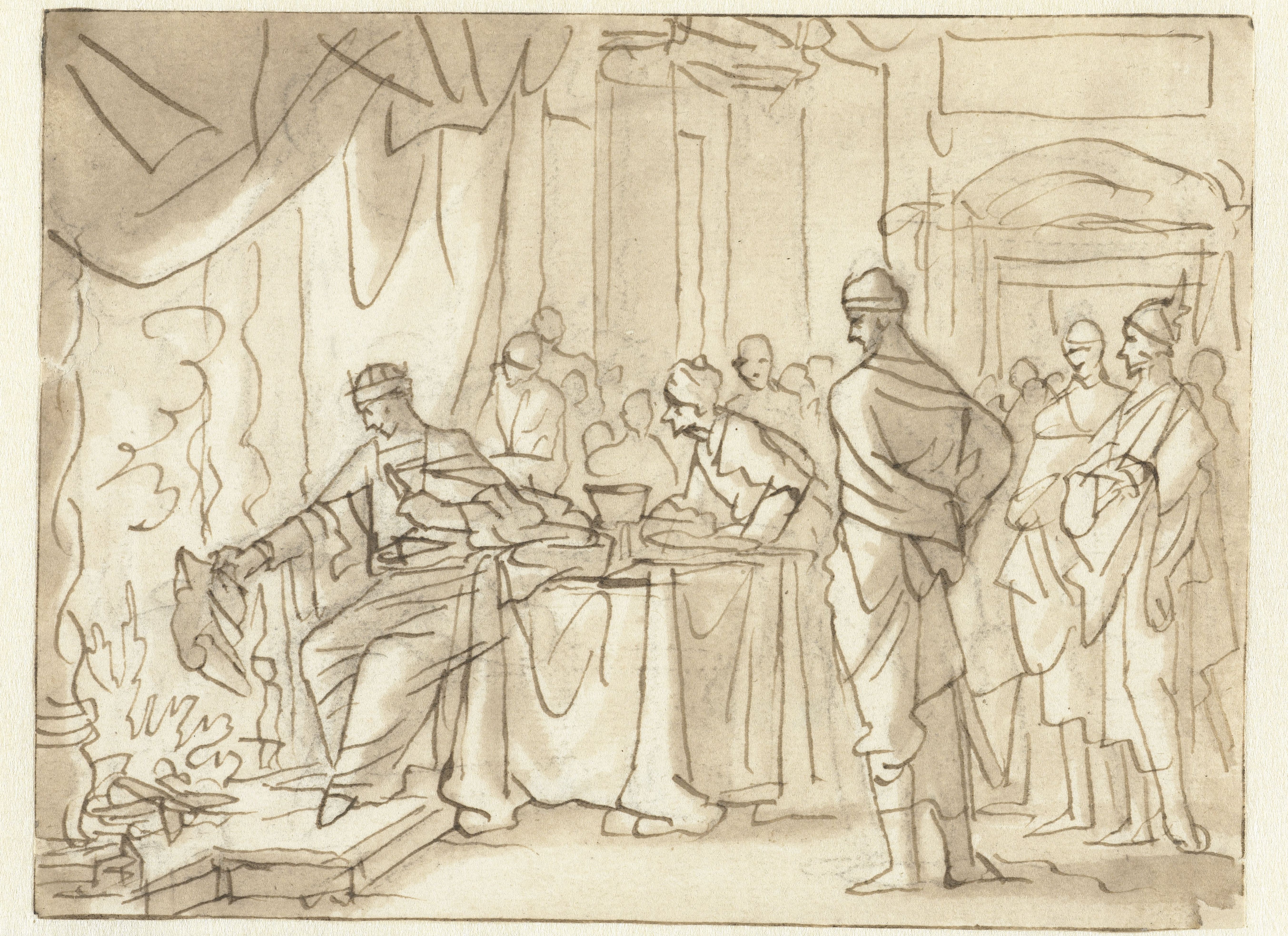 Jojakim verbrandt een boekrol