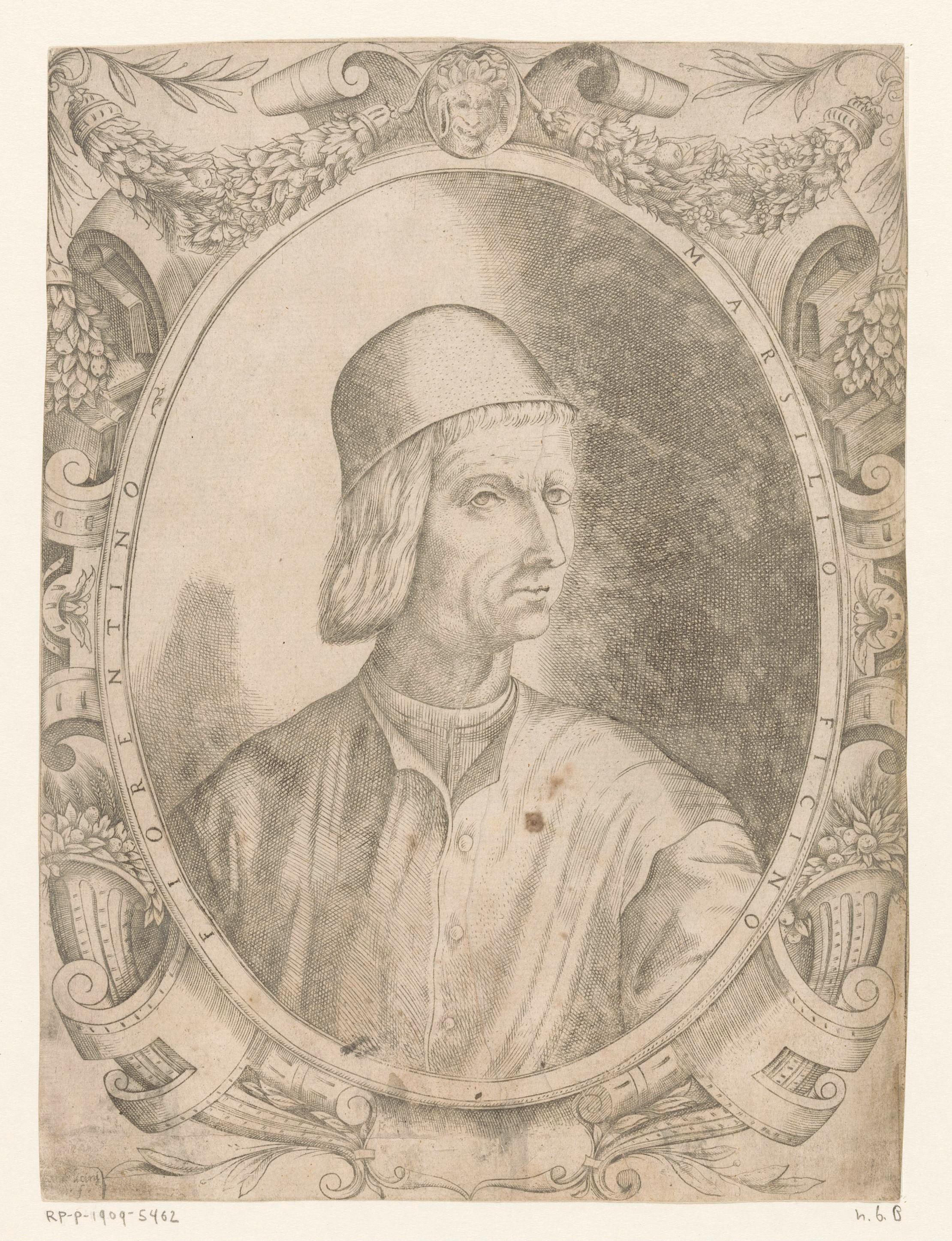 Portret van filosoof Marsilio Ficino