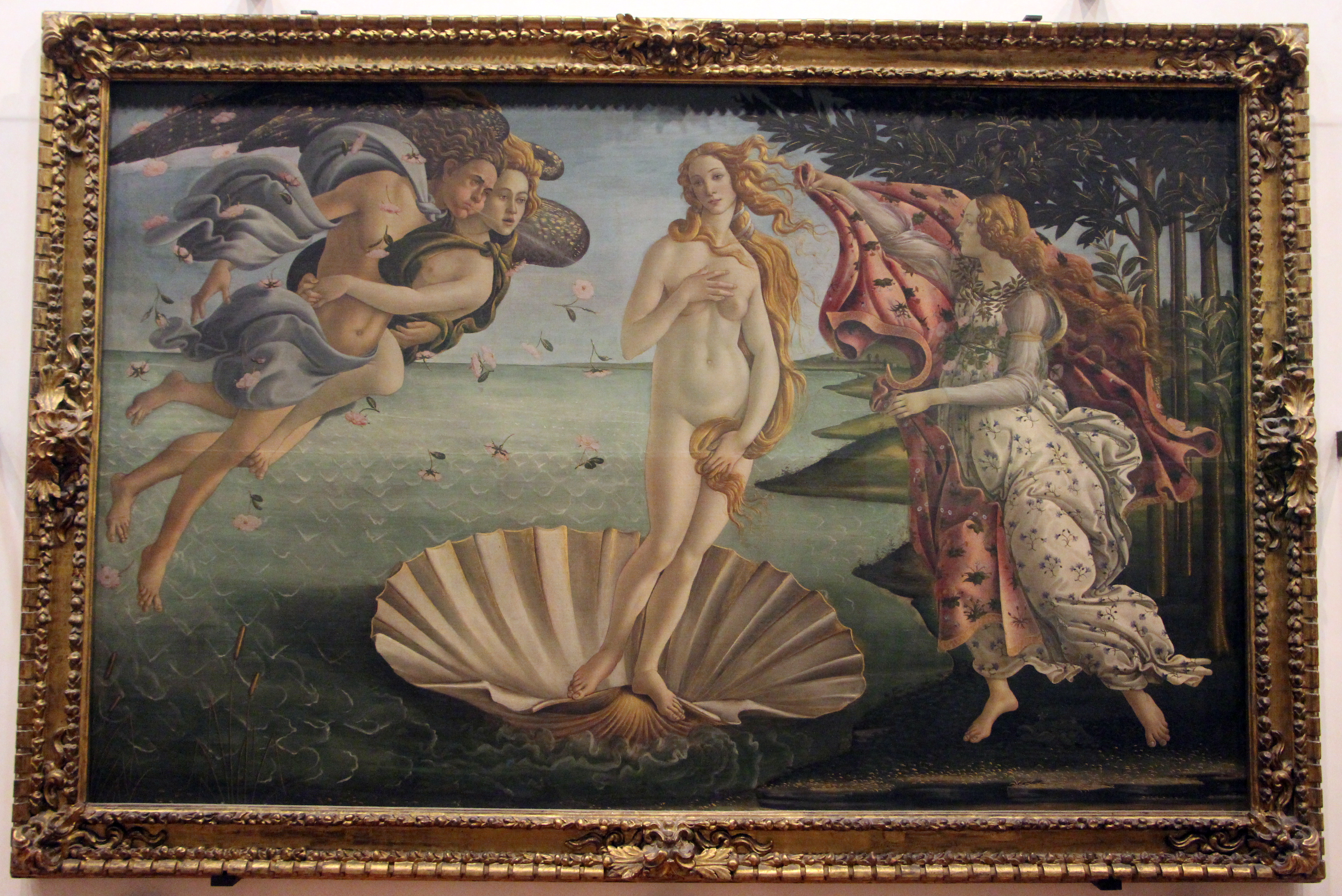 Botticelli, nascita di venere, 1484 ca. 01