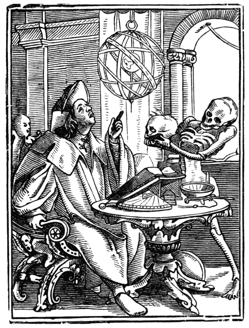 Brief History of Wood-engraving Holbein Astrologer