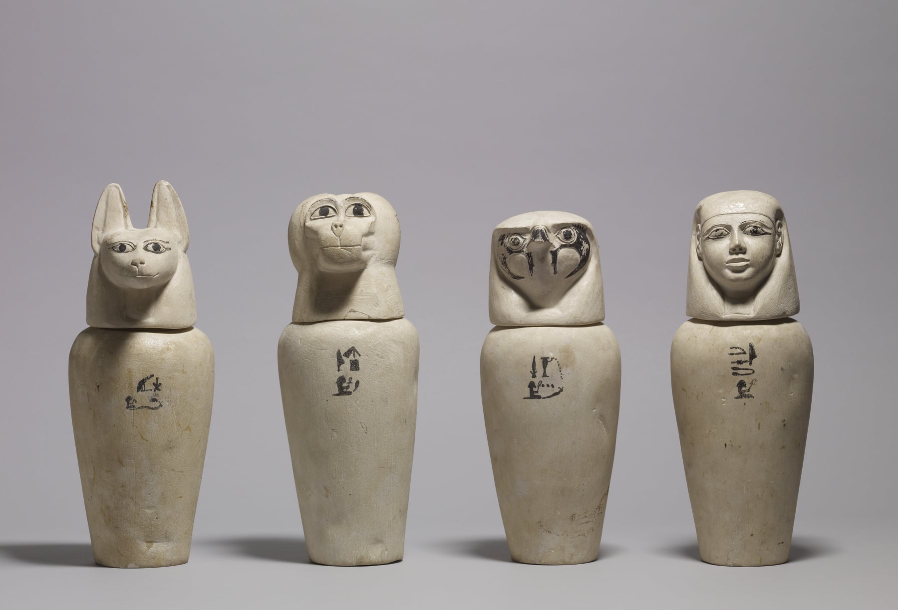A Complete Set of Canopic Jars