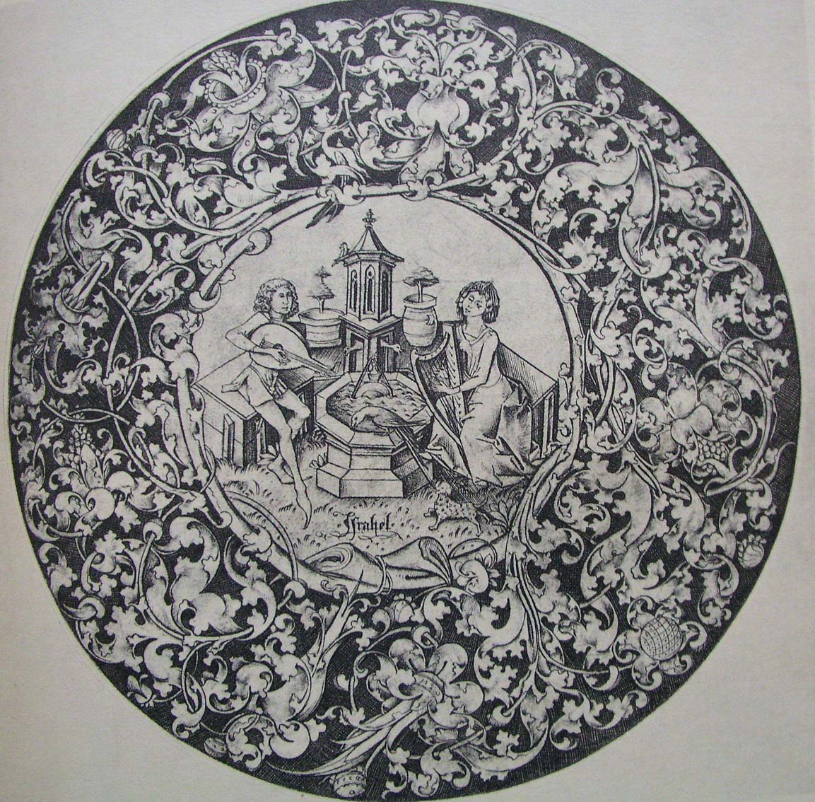 Musizierendes Paar am Brunnen (Meckenem)