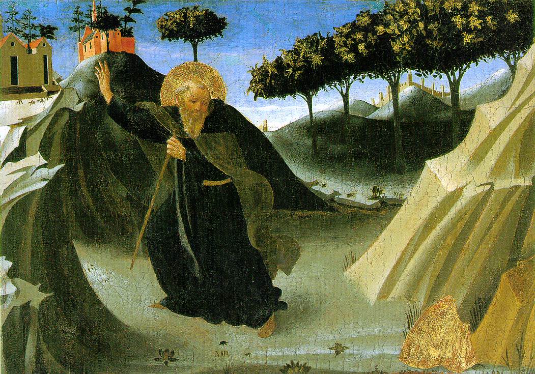 Saint Anthony shunning the mass of gold