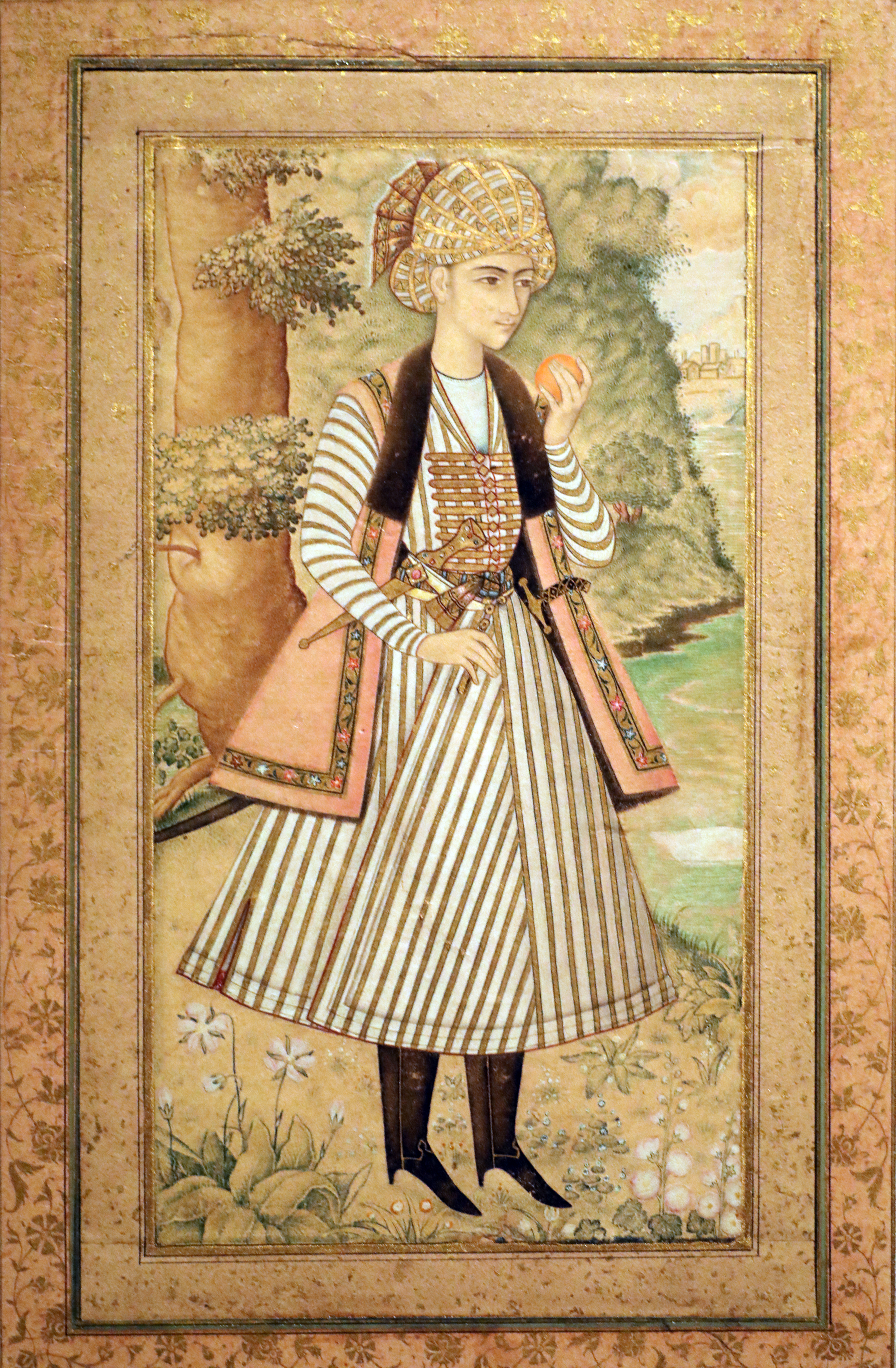 Ali quli jabbadar, giovane principe in un paesaggio, isfahan 1660-754 ca. 02