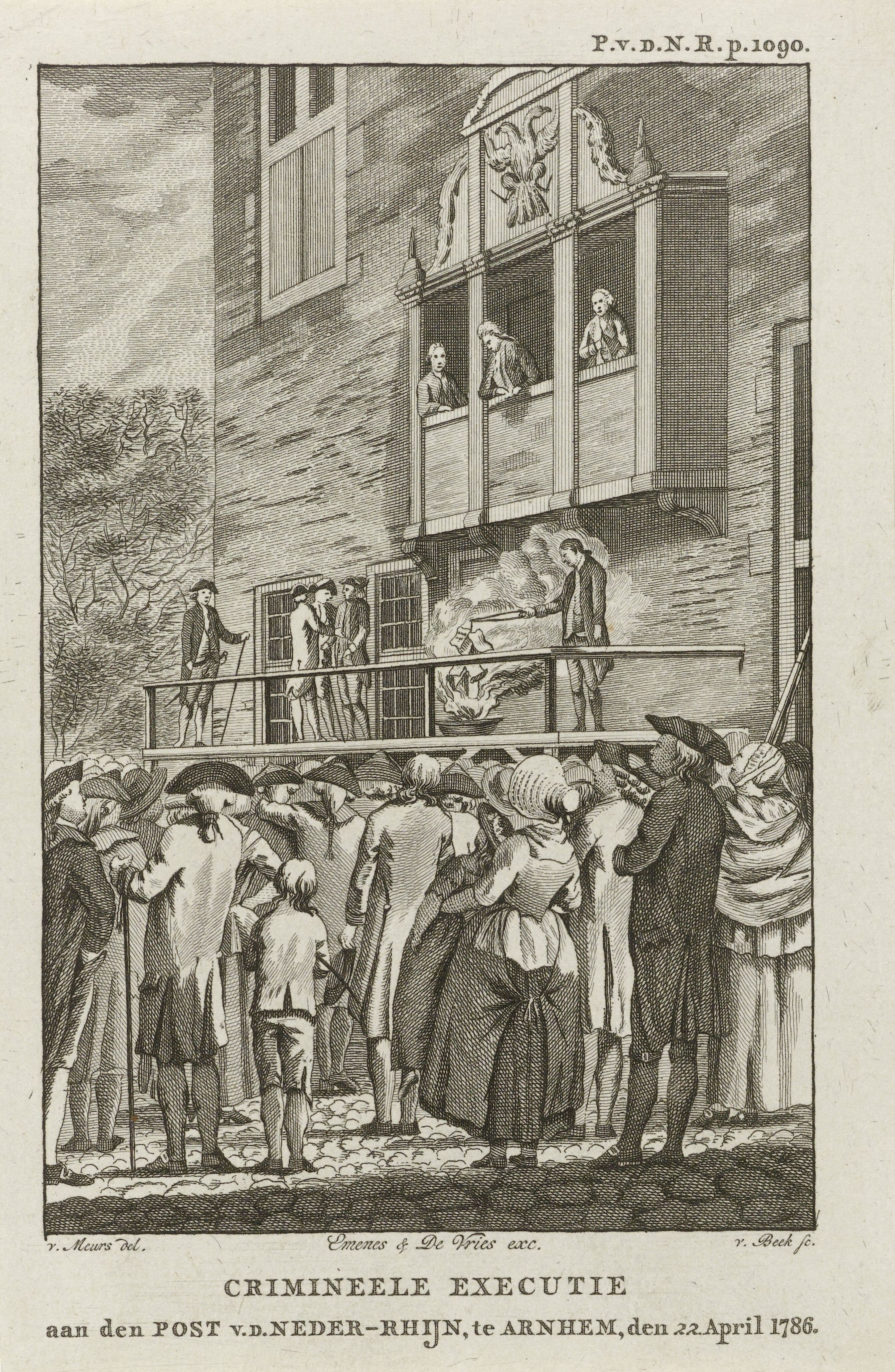 Burning of de Post van den Neder-Rhijn, 1786