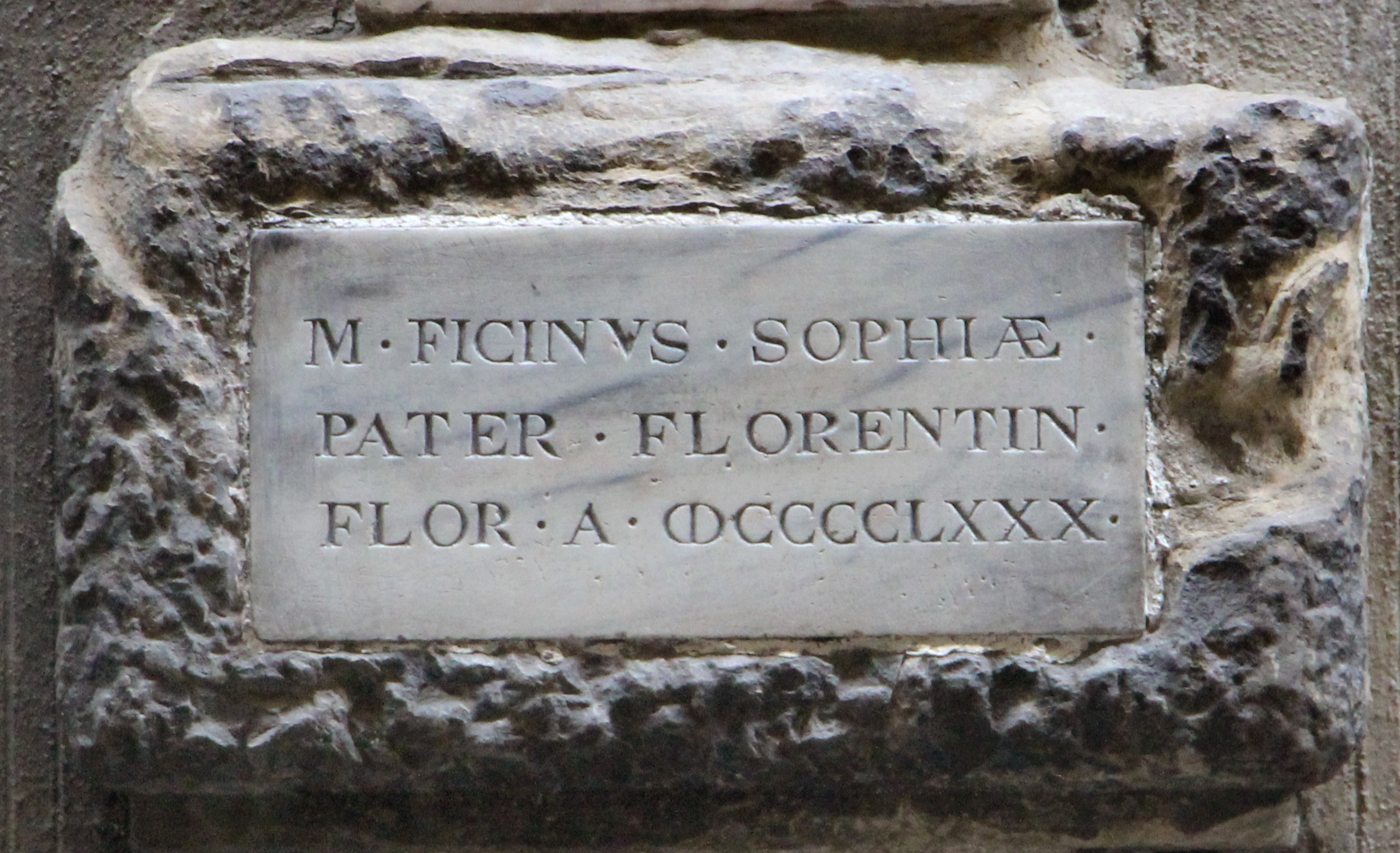 Palazzo dei Visacci, Ground Floor with Inscription