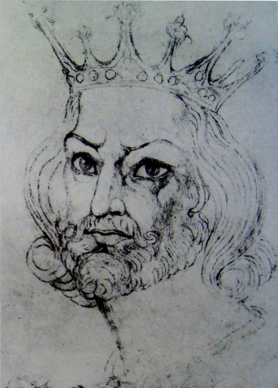 William Blake - King John - Counterproof - Butlin 732 240x190mm Private - Stamford, Connecticut
